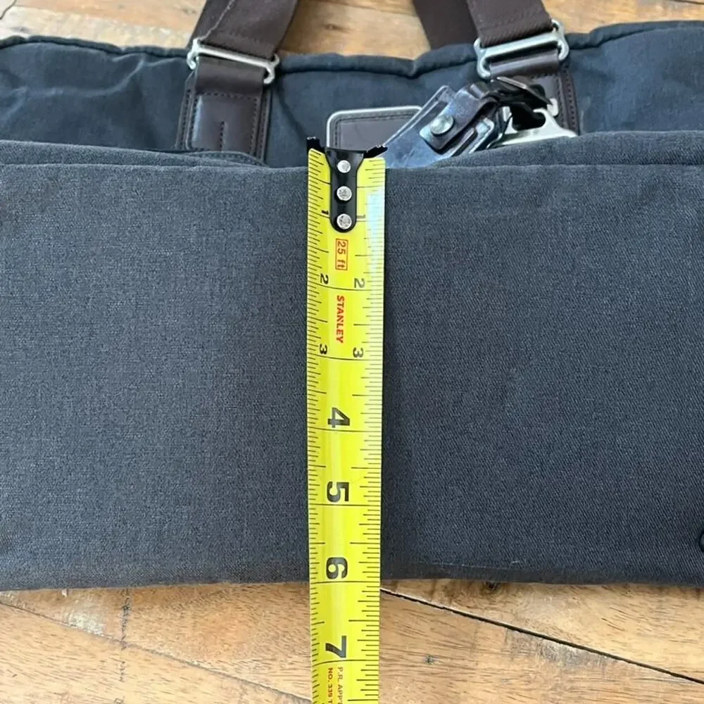TUMI 2234OATH Alpha Bravo Everett Briefcase Weekend Bag Canvas Leather Navy